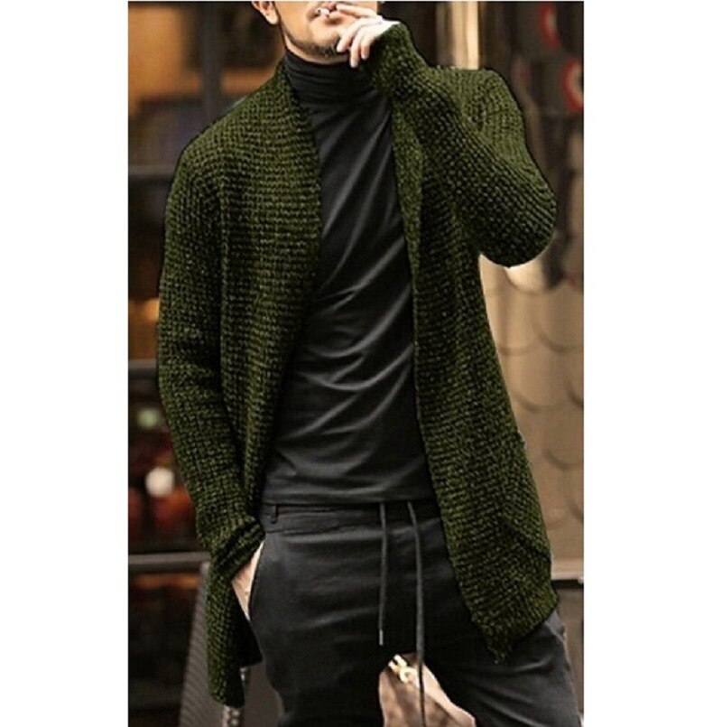 Men Knitted Cardigan Sweater