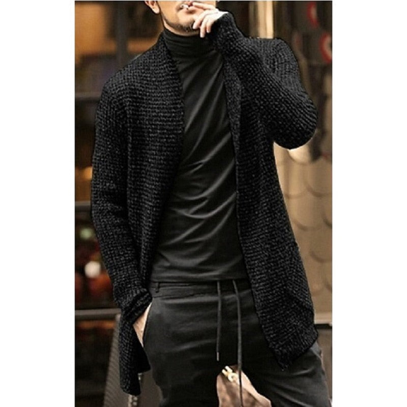 Men Knitted Cardigan Sweater