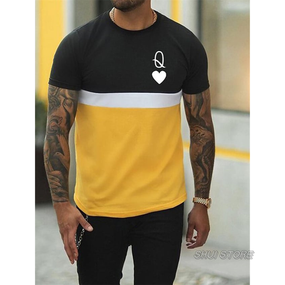 Men's T shirt Tee Graphic Prints Crew Neck Casual Holiday Short Sleeve
