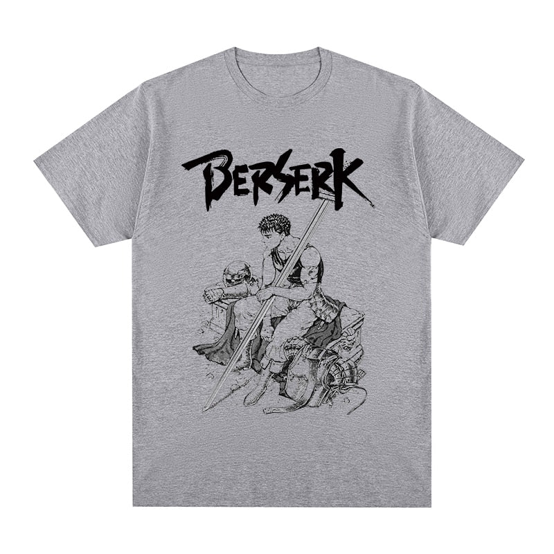 Berserk T-shirt Japanese Manga Cotton Men T shirt